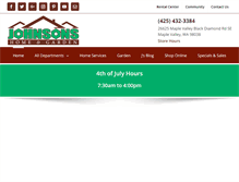 Tablet Screenshot of johnsonshg.com